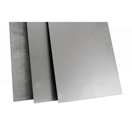 B&T Metall Stahl-Blech verzinkt St 1203 | 0,75 mm stark | Feinblech DX51 im  Zuschnitt Größe 10 x 10 cm (100 x 100 mm)